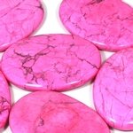 Pink Howlite Palm Stone ~70x50mm