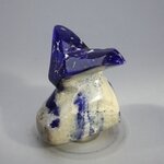 Polished Lapis Crystals on White Quartz ~39x35mm