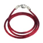 Polyester Cord Necklace - 16inch (Maroon)