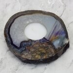 Purple Agate Tealight Candle Holder ~114x105mm