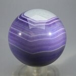 Purple Banded Agate Crystal Sphere ~50mm