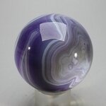 Purple Banded Agate Crystal Sphere ~50mm