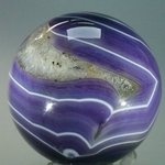 Purple Banded Agate Sphere ~55mm