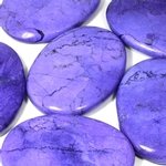 Purple Howlite Palm Stone ~70x50mm