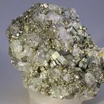 Pyrite on Fluorite (Huanzala, Peru) ~50mm