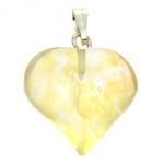 Quartz Mini Heart Pendant