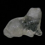 Quartz Carved Crystal Dog