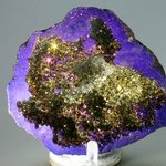 Rainbow Aura Quartz Crystal Geode ~70mm