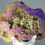 Rainbow Aura Quartz Crystal Geode ~83mm