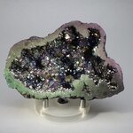 Rainbow Aura Quartz Geode ~100x67mm