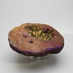 Rainbow Aura Quartz Geode ~67mm