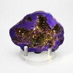 Rainbow Aura Quartz Geode ~71mm