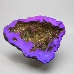 Rainbow Aura Quartz Geode ~74mm
