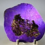 Rainbow Aura Quartz Geode ~75x75mm