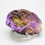 Rainbow Aura Quartz Geode ~76mm