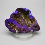 Rainbow Aura Quartz Geode ~76mm