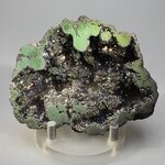 Rainbow Aura Quartz Geode ~76x61mm