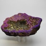 Rainbow Aura Quartz Geode ~79mm