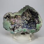 Rainbow Aura Quartz Geode ~85x60mm