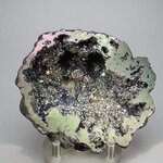 Rainbow Aura Quartz Geode ~85x75mm