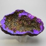 Rainbow Aura Quartz Geode ~86mm