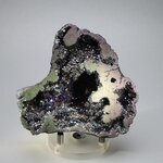 Rainbow Aura Quartz Geode ~94x85mm