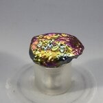 Rainbow Aura Tektite Tumblestone ~26mm