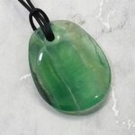 Fluorite & Silver Double Terminated Point Pendant  ~35mm