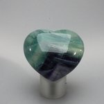 Rainbow Fluorite Crystal Heart ~45mm