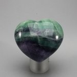 Rainbow Fluorite Crystal Heart ~45mm