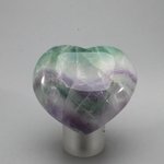 Rainbow Fluorite Crystal Heart ~45mm