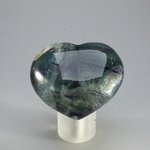 Rainbow Fluorite Crystal Heart ~45mm