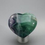 Rainbow Fluorite Crystal Heart ~45mm