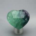 Rainbow Fluorite Crystal Heart ~45mm