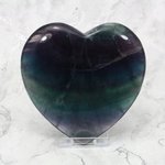 Rainbow Fluorite Crystal Heart - Large ~100mm