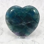 Rainbow Fluorite Crystal Heart - Large ~100mm