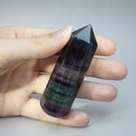 Rainbow Fluorite Crystal Massage Wand ~67mm