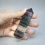 Rainbow Fluorite Crystal Massage Wand ~76mm