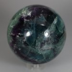 Rainbow Fluorite Crystal Sphere ~6.2cm