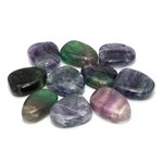 Rainbow Fluorite Drilled Tumble Stone