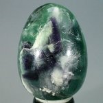 Rainbow Fluorite Crystal Egg ~47mm