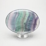 Rainbow Fluorite Palmstone (Extra Grade) ~70x50mm