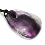 Rainbow Fluorite Pendant & Cord ~41mm