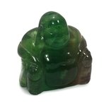 Rainbow Fluorite Sitting Buddha Statue