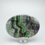 Rainbow Fluorite Slice  ~91mm