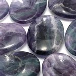 Rainbow Fluorite Thumb Stone ~40mm