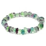 Rainbow Fluorite Mini Tumblestone Bracelet (extra grade)