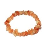 Red Aventurine Gemstone Chip Bracelet