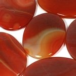Red Carnelian Palm Stone ~70x50mm