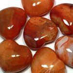 Red Fire Agate Crystal Heart ~45mm